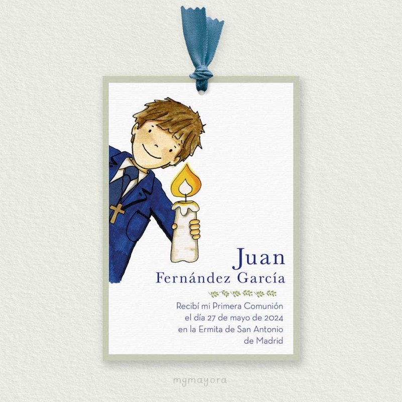 Recordatorio Comunión con Lazo Niño JUAN