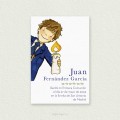 Recordatorio Comunión Sencillo Niño JUAN