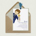 Invitación Comunión con Lazo Niño JUAN