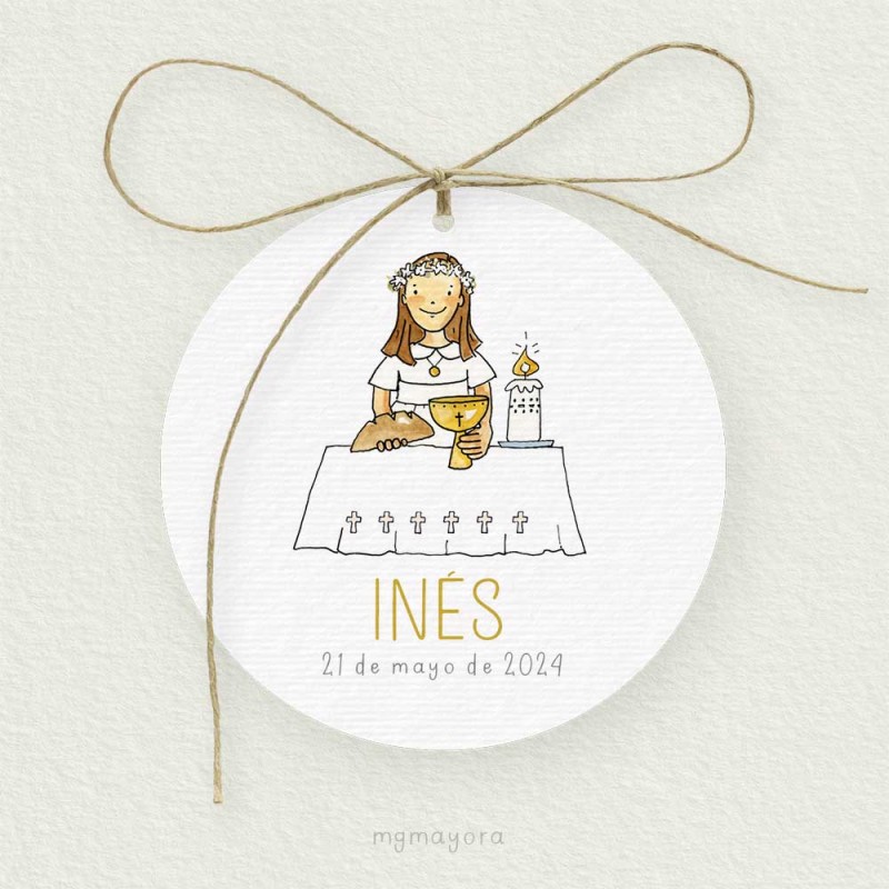 Etiqueta Comunión Niña JIMENA