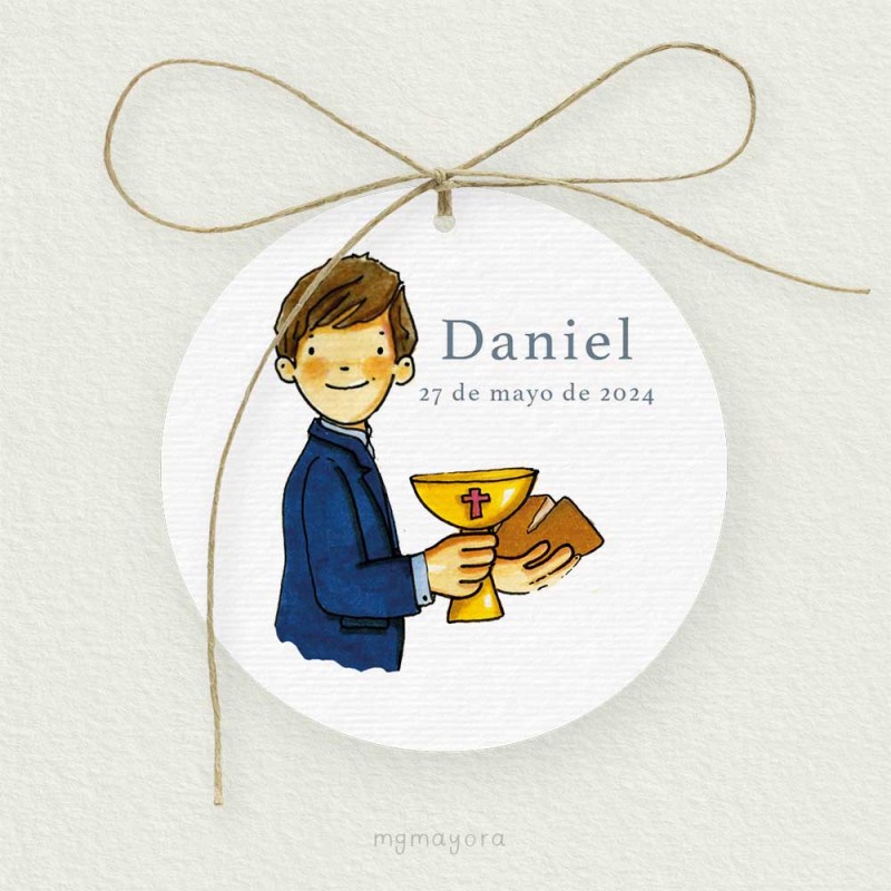 Etiqueta Comunión Niño DANIEL