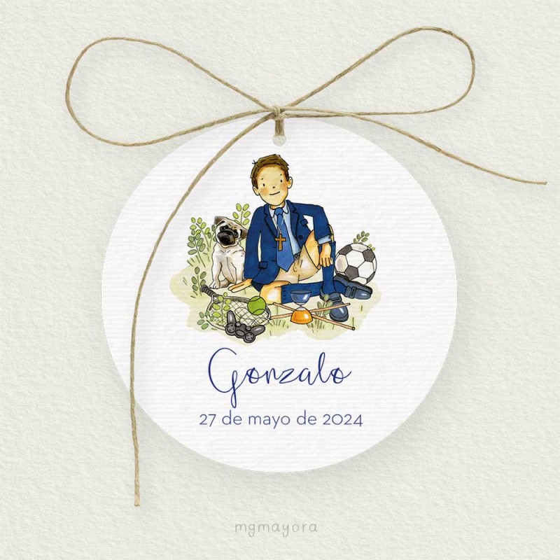 Etiqueta Comunión Niño GONZALO