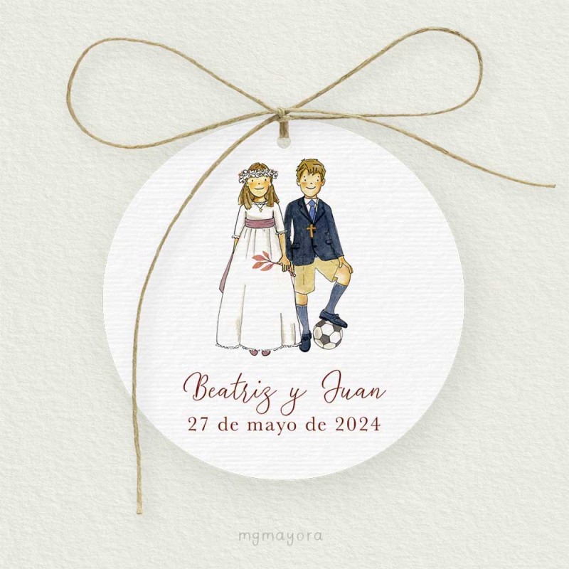 Etiqueta Comunión Pareja BEATRIZ Y JUAN