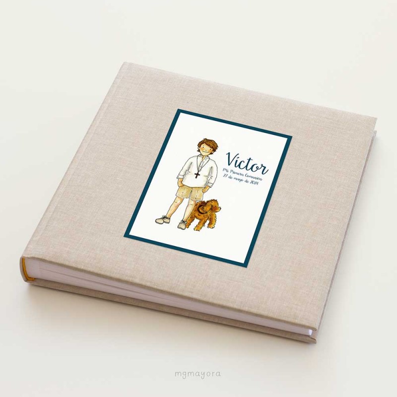 Álbum Comunión tapa dura VÍCTOR