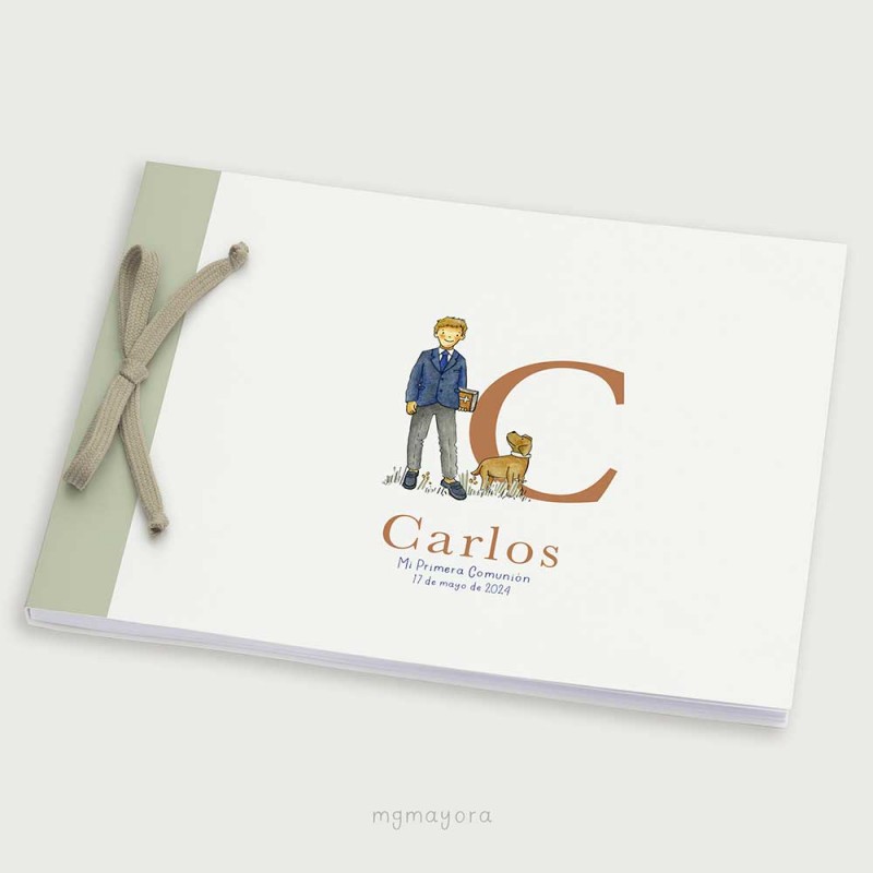 Álbum Comunión tapa blanda CARLOS