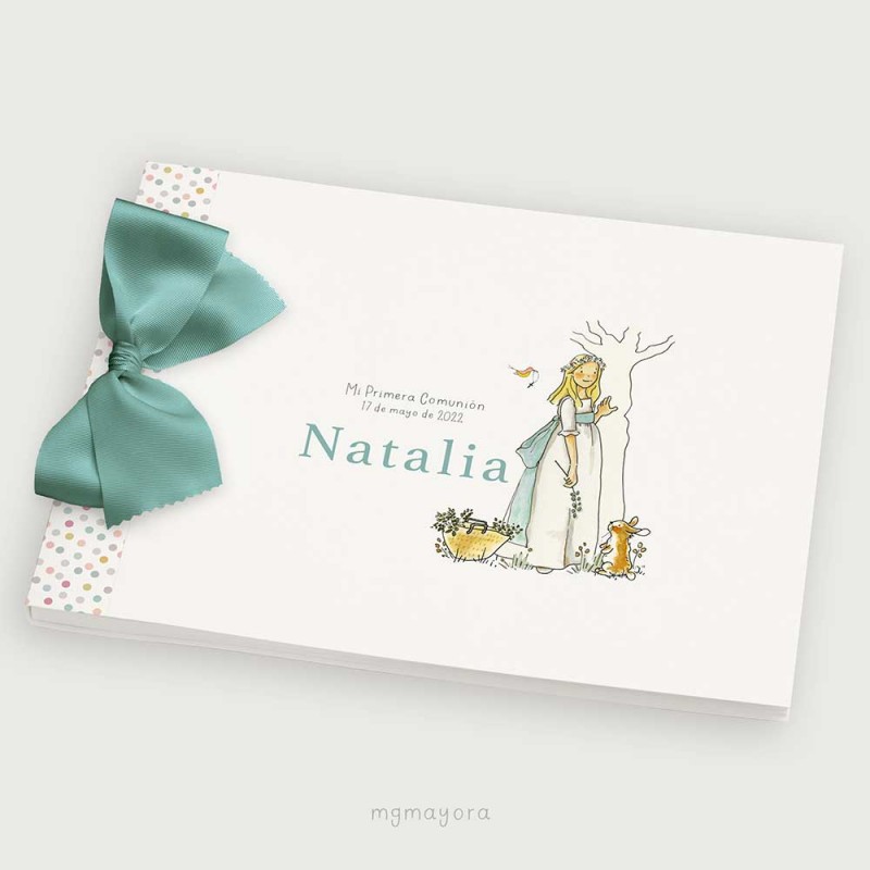Álbum Comunión tapa blanda NATALIA