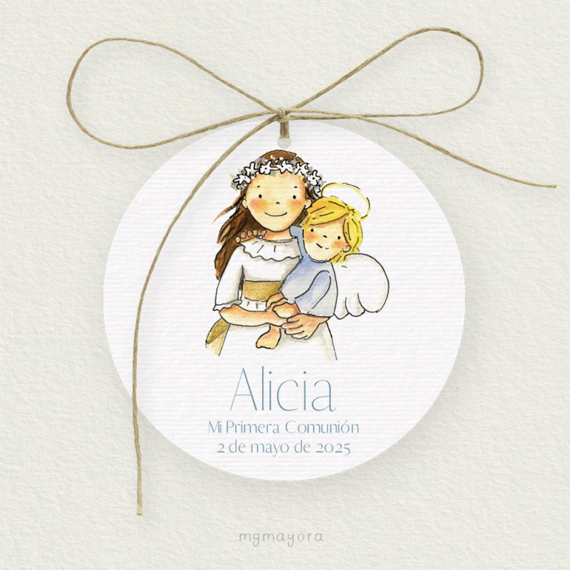 Etiqueta Comunión Niña ALICIA