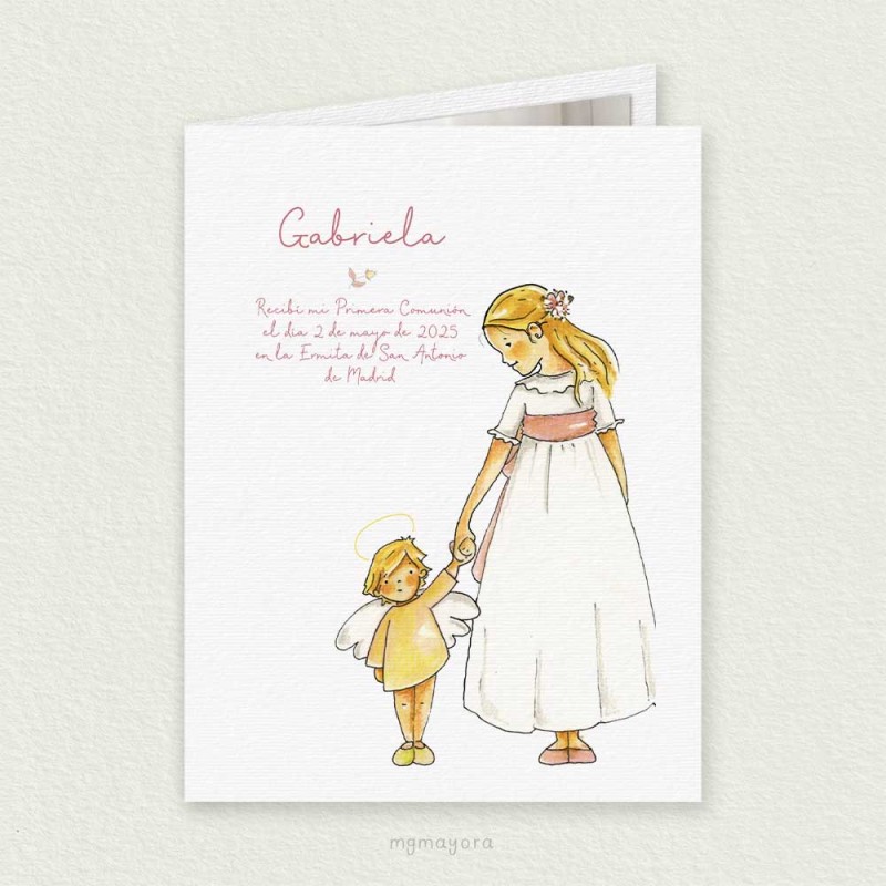 Recordatorio Comunión para Foto Niña GABRIELA