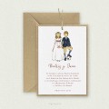 Invitación Comunión Kraft Pareja BEATRIZ Y JUAN
