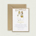 Invitación Comunión Kraft Pareja MARTA Y PATRICIA