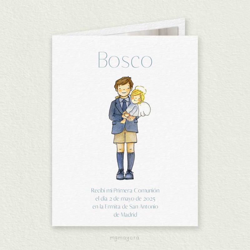 Recordatorio Comunión para Foto Niño BOSCO
