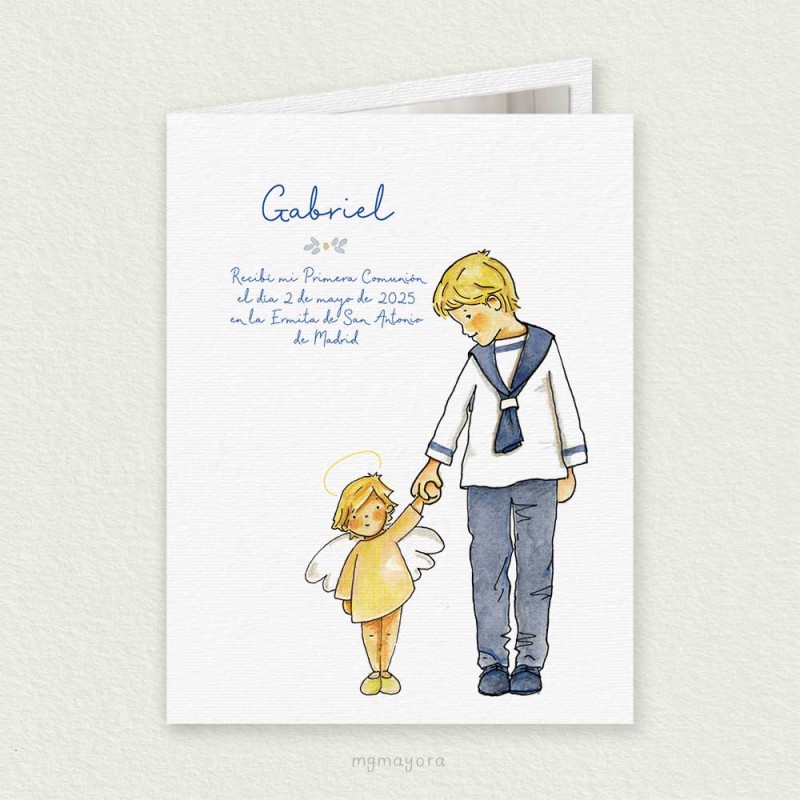 Recordatorio Comunión para Foto Niño GABRIEL