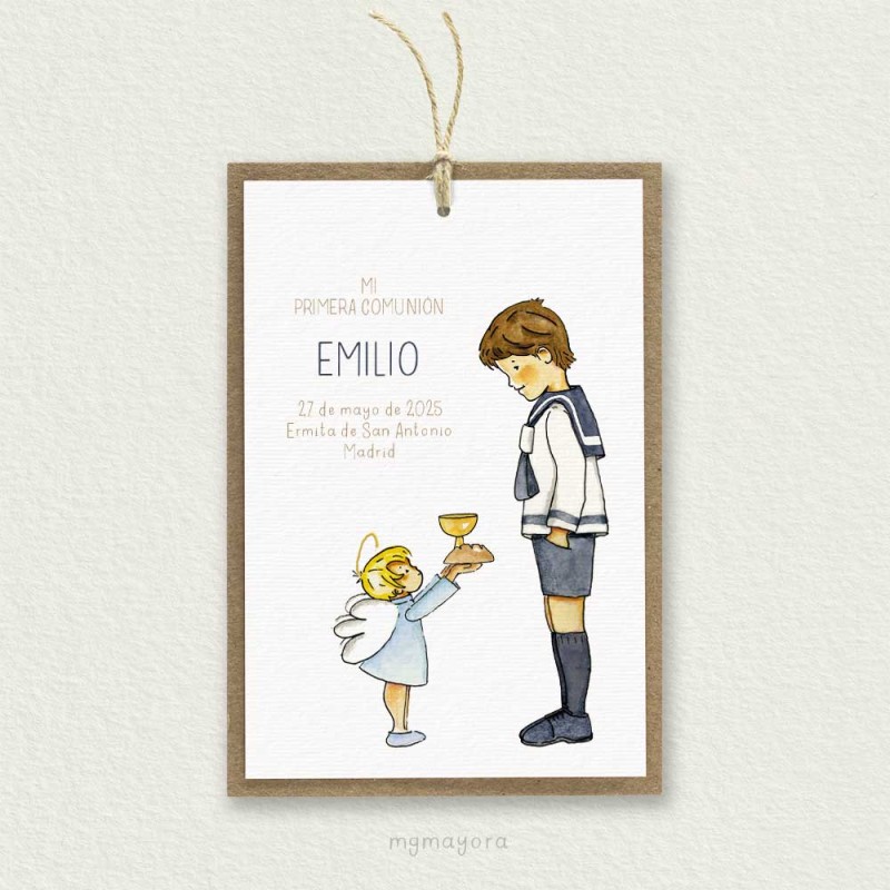 Recordatorio Comunión Kraft Niño EMILIO