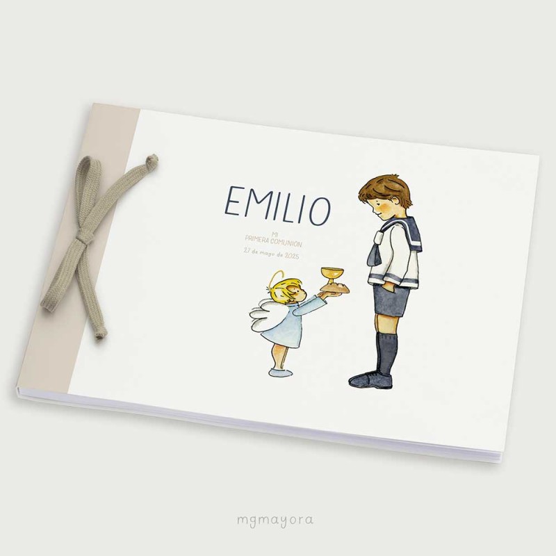 Álbum Comunión tapa blanda EMILIO