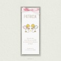 Marcapáginas Bautizo con Cartulina Niña PATRICIA