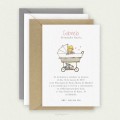 Invitación Bautizo Sencilla Niña GABRIELA