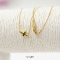 Colgante Cruz 7x10 chapada en oro