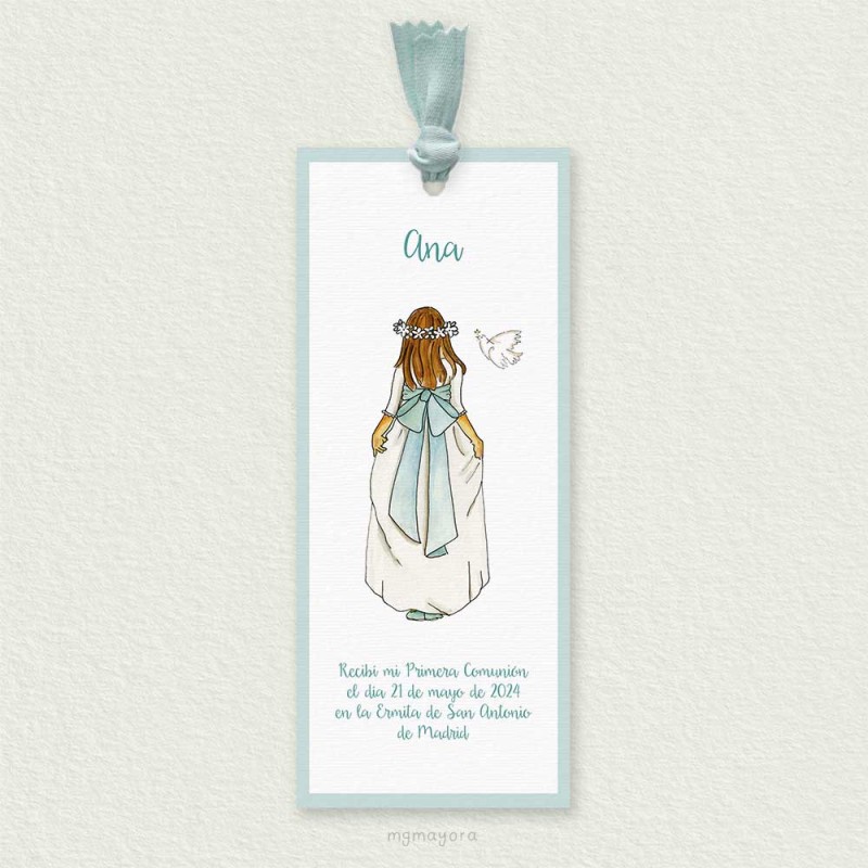 Marcapáginas Comunión con Lazo Niña ANA
