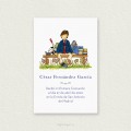Recordatorio Comunión Sencillo Niño CÉSAR