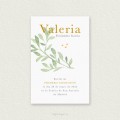 Recordatorio Comunión Sencillo Vegetal VALERIA