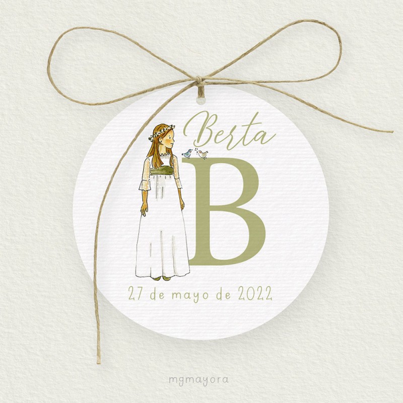 Etiqueta Comunión Niña BERTA