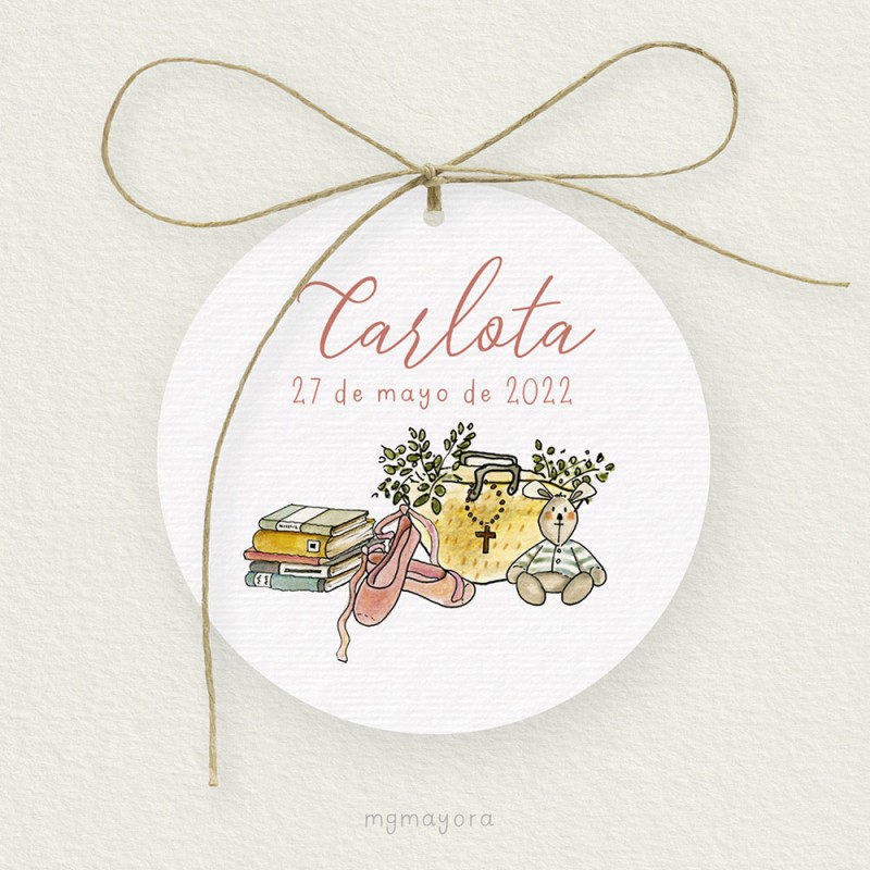 Etiqueta Comunión Vegetal CARLOTA