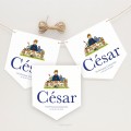 Banderines Comunión CÉSAR