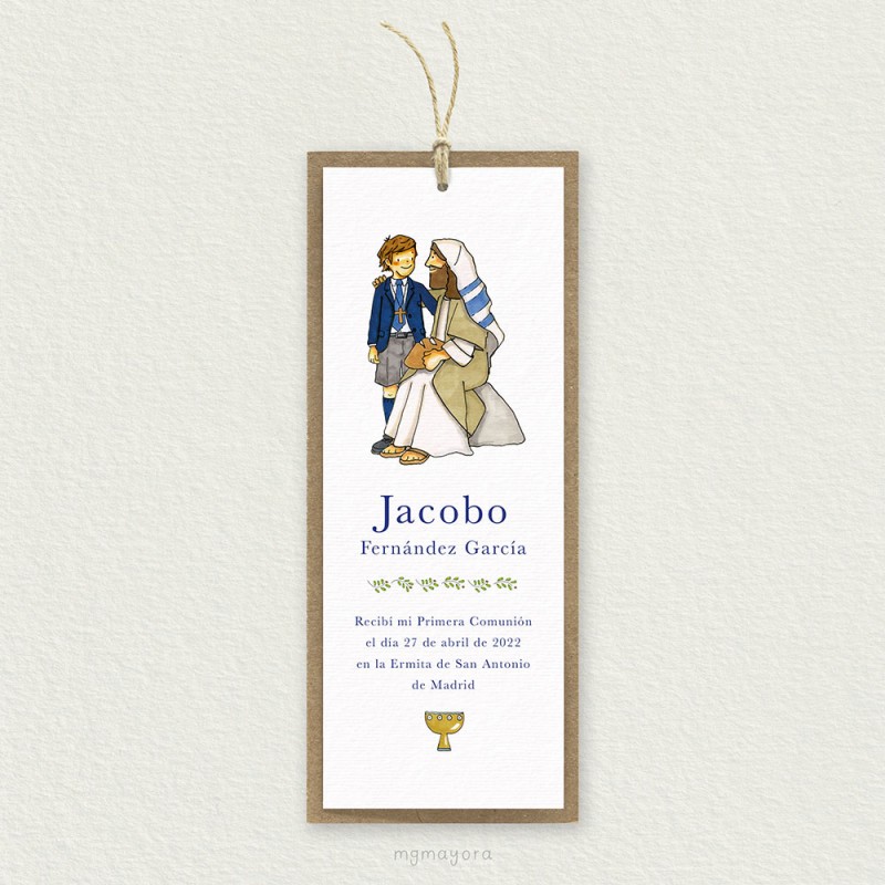 Marcapáginas Comunión Kraft Niño JACOBO