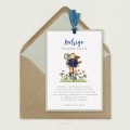 Invitación Comunión con Lazo Niño RODRIGO