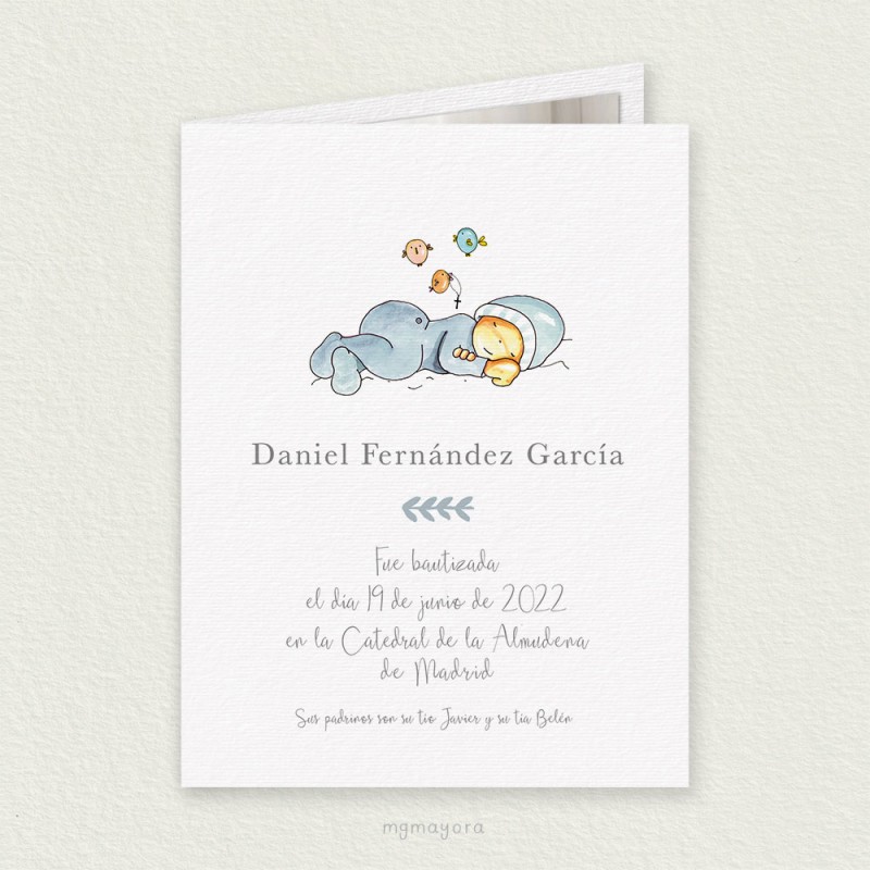 Recordatorio Bautizo para Foto DANIEL