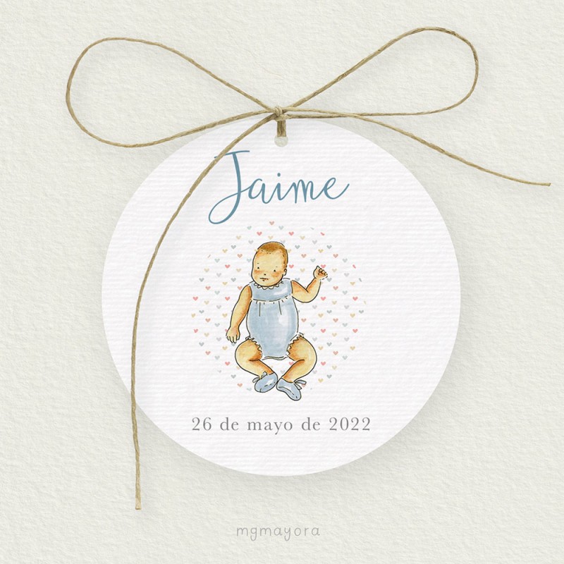 Etiqueta Bautizo JAIME