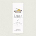 Marcapáginas Bautizo Sencillo Niño BRUNO
