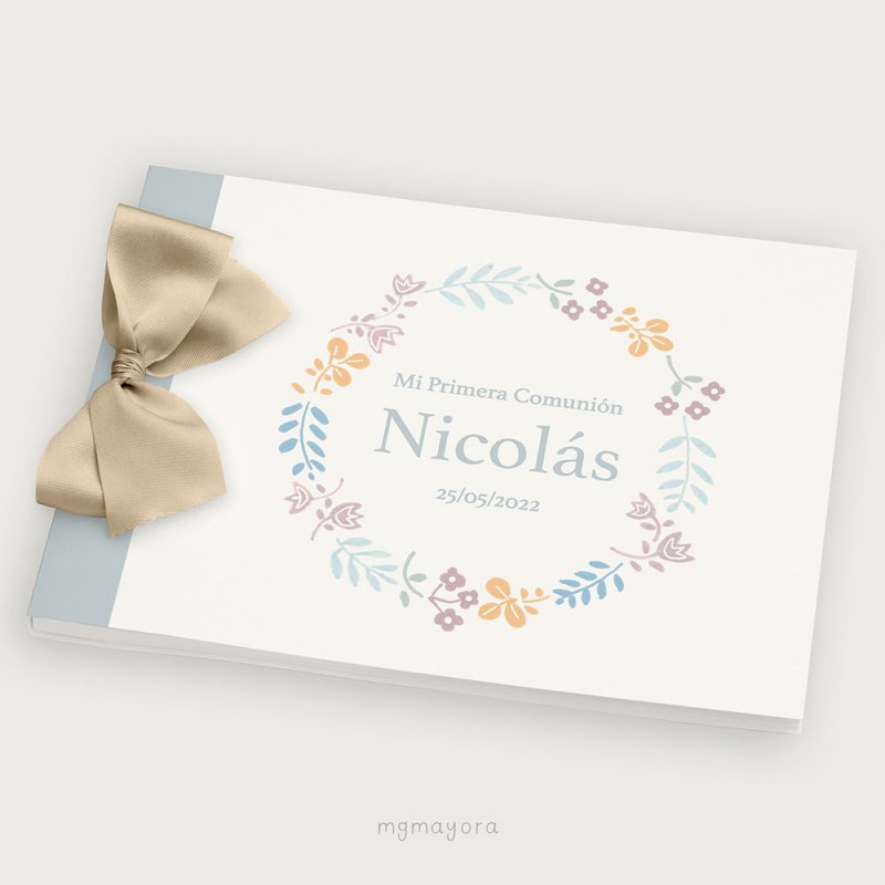 Álbum Bautizo tapa blanda NICOLÁS