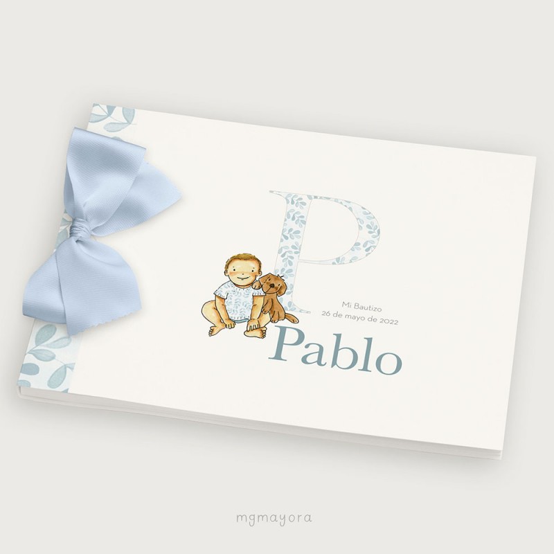 Álbum Bautizo tapa blanda PABLO
