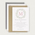 Invitación Bautizo Sencilla Niña MÓNICA