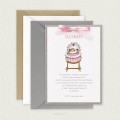 Invitación Bautizo con Cartulina Niña ALEJANDRA