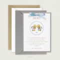 Invitación Bautizo con Cartulina Niño ANDRÉS