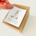 Pegatina Comunión Niña NATALIA (12uds)